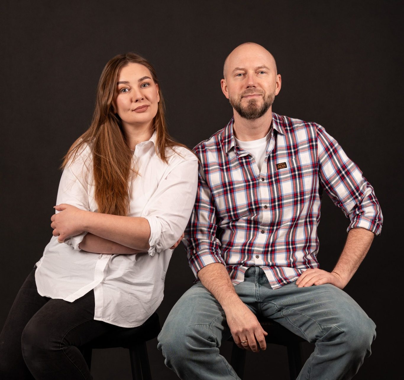 Kasia und Remi – Gründer des AuraMirror Self Studios in Leipzig